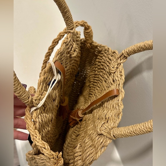 Handmade Woven Straw Crossbody Bag - Brand New with Tags! - Picture 4 of 5